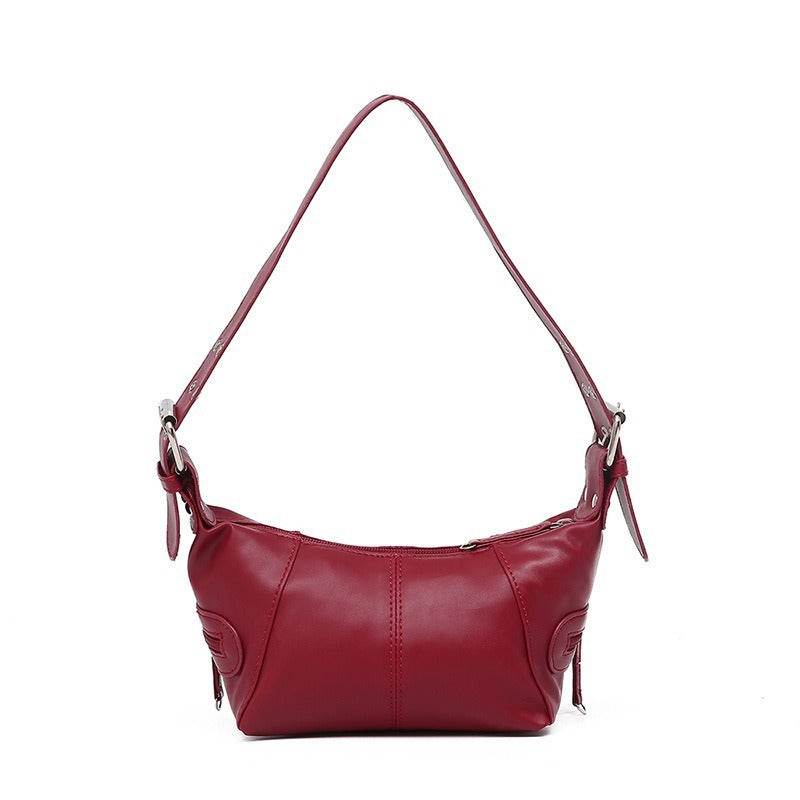 Y2K Style Shoulder Bag For Women Trendy Motorcycle Handbag Minimalist Shoulder Purse For Girls Street Wear - ShopSphere