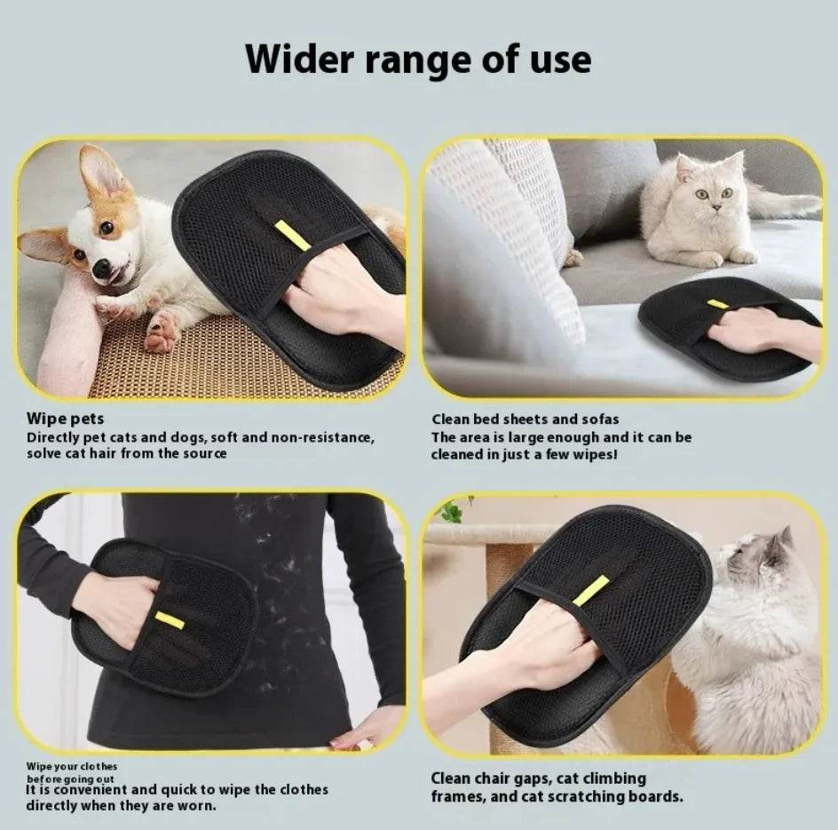 Electrostatic Pet Hair Grooming Gloves - ShopSphere