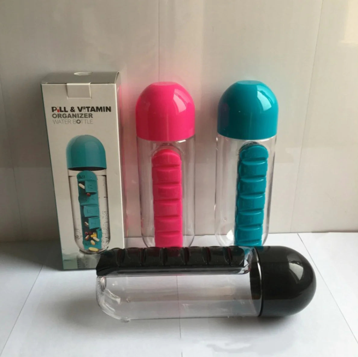 2-in-1 Medicine Bottle & Cup – 600ml - ShopSphere