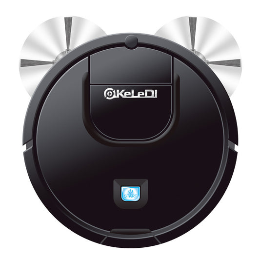 3-In-1 Auto Rechargeable Smart Ing Robot Dry Wet Ing Vacuum Cleaner Black - ShopSphere