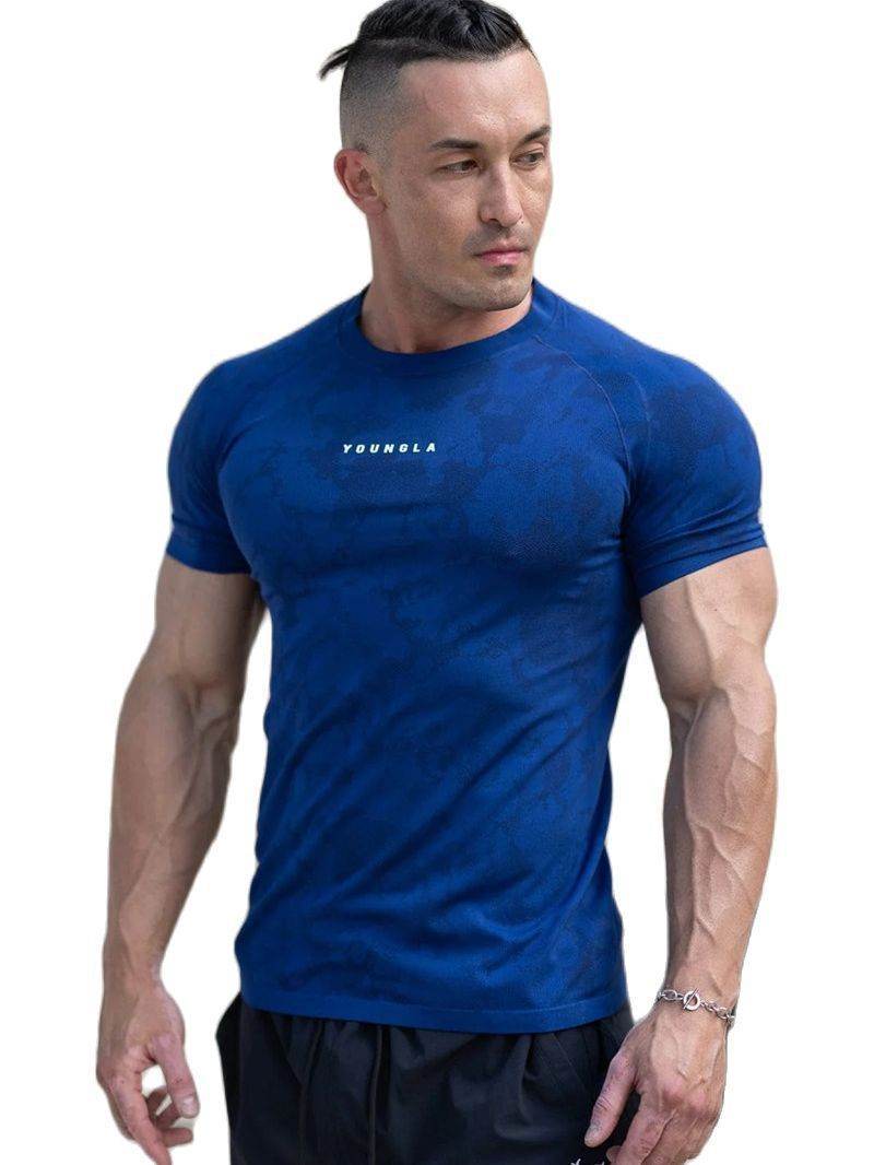 Workout Clothes Camouflage Sports T-shirt Men - ShopSphere