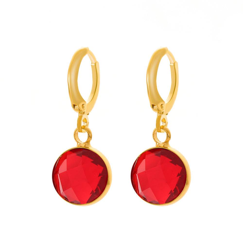 Color Transparent Crystal Ear Clips Affordable Luxury Fashion French Style - ShopSphere