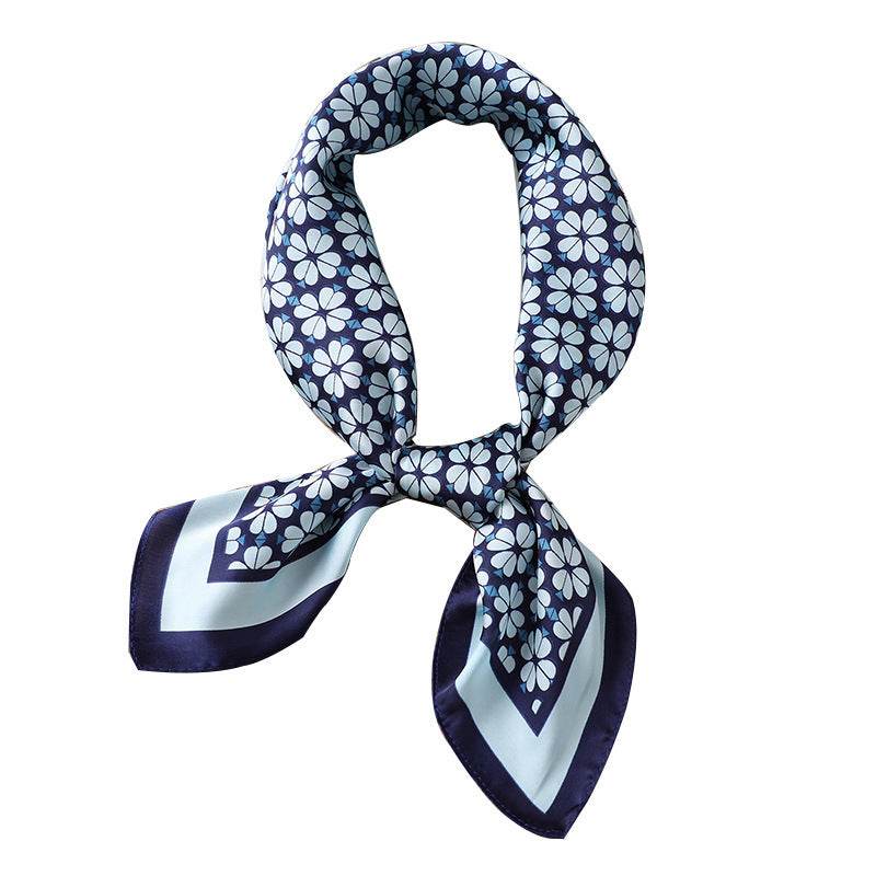 Fashion Love Clover Silk Scarf For Women - ShopSphere