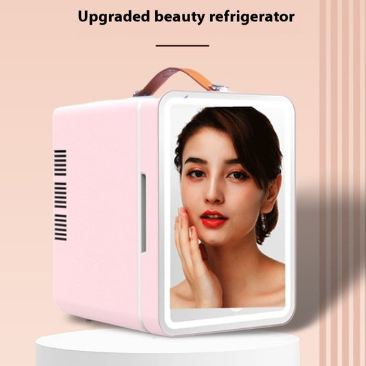 Beauty Refrigerator Makeup Skin Care Products Mini Smal110V Portable Built-in Light Car Refrigerator - ShopSphere