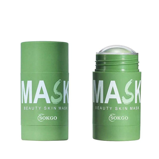 Eliversion Green Tea Purifying Clay Clean Face Mask Cleansing Mask Mud Mask for Men and Women Moisturizing Oil Control Shrink Remove Blackheads Shrink Pores Improve Skin Tone (1 Green 1PCS) - ShopSphere